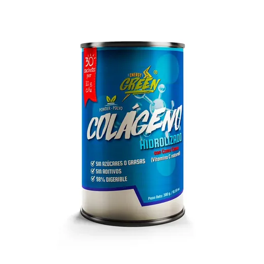 Colágeno + Camu Camu en polvo, pote de 30 sticks